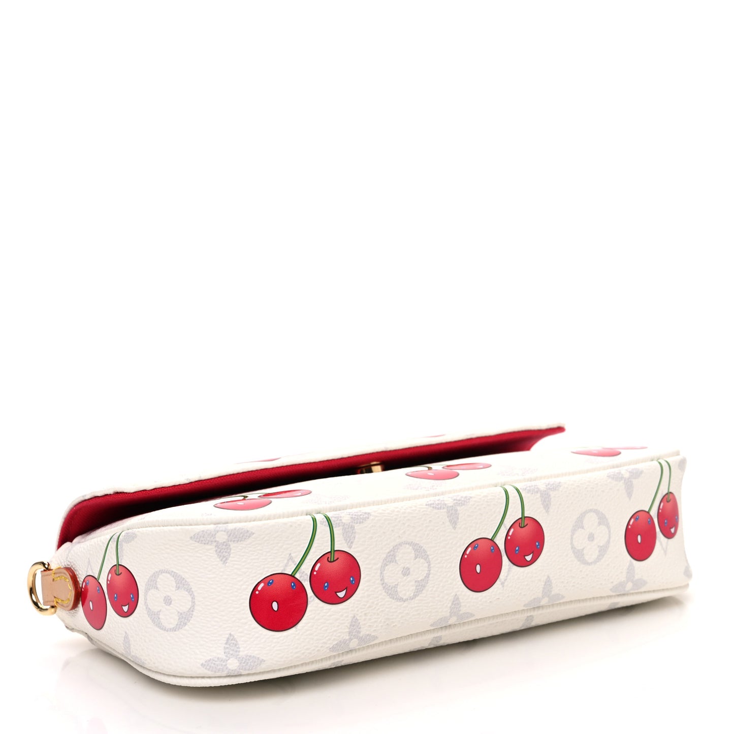LV X TM Monogram Cerises Ivy Wallet On Chain White