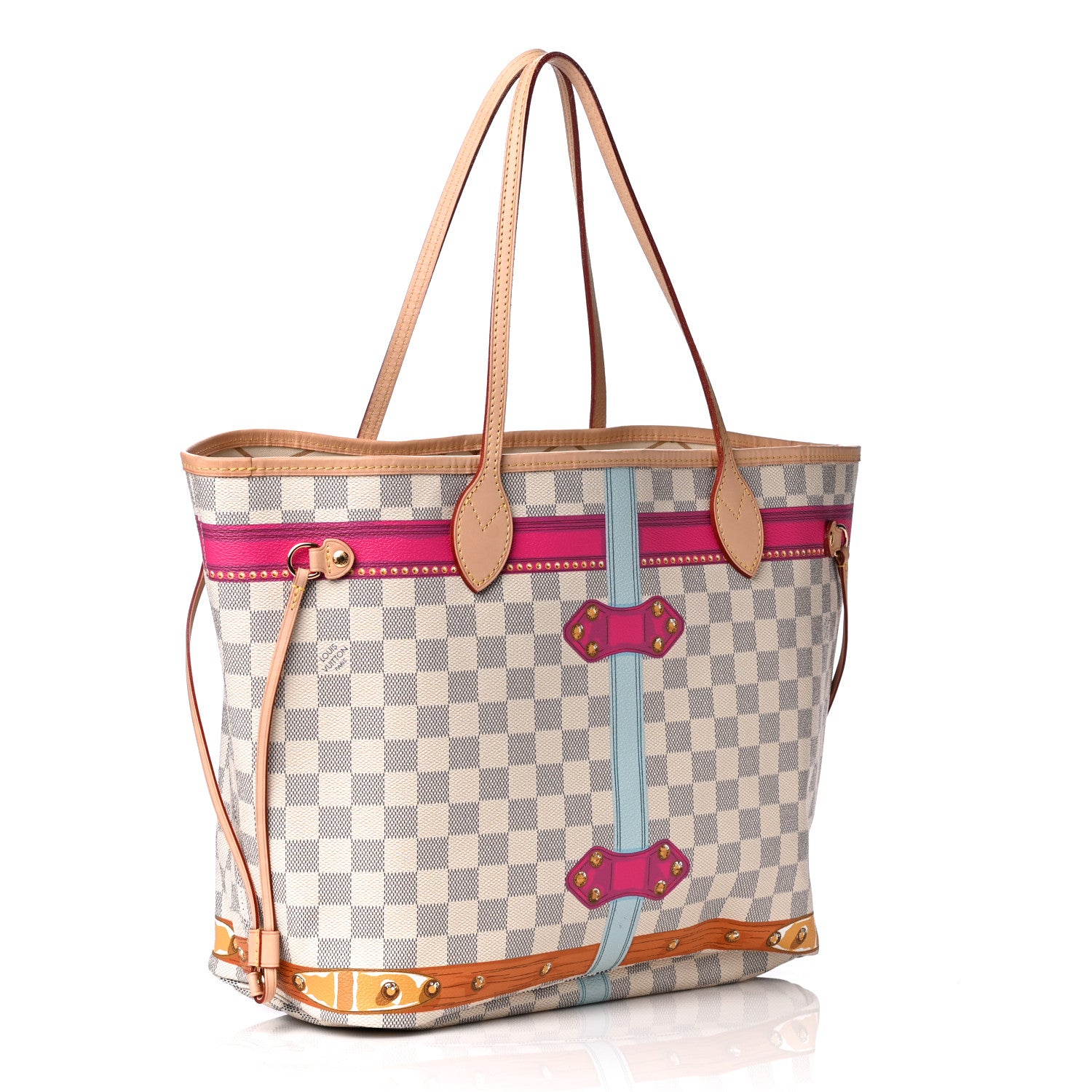 Louis Vuitton Damier Azur Summer Trunks Miami Neo Neverfull MM 3 of 8
