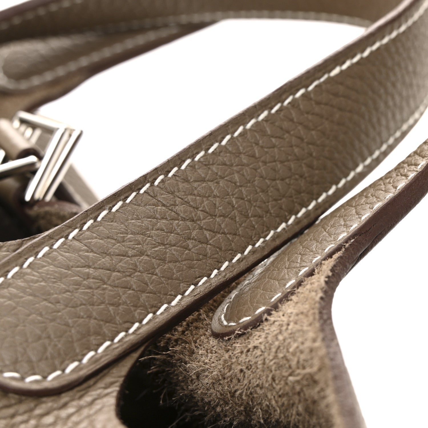 Hermes Taurillon Clemence Picotin Lock 18 PM Etoupe 13 of 14