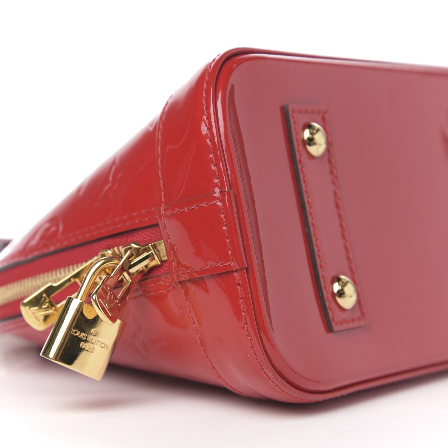 Louis Vuitton Vernis Alma BB Cherry 7 of 9