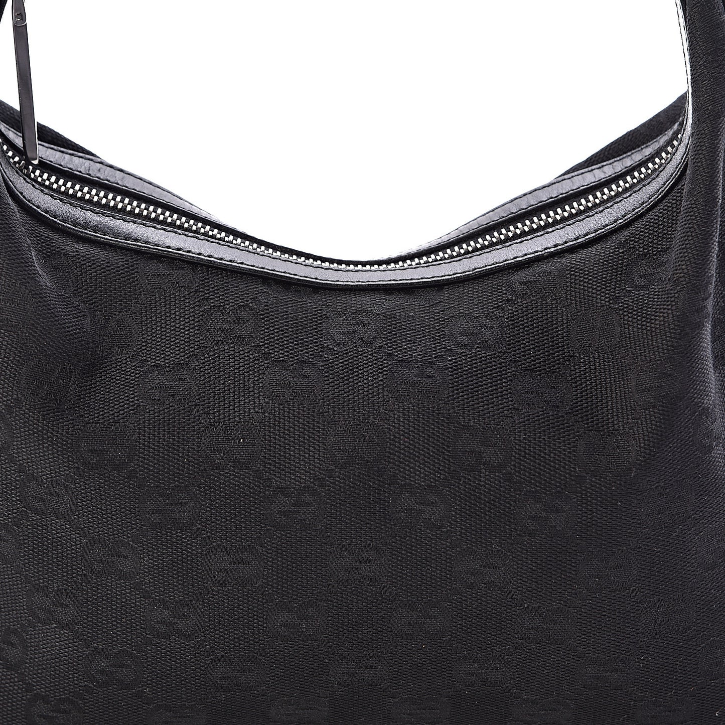 Monogram GG Small Clasp Hobo Black