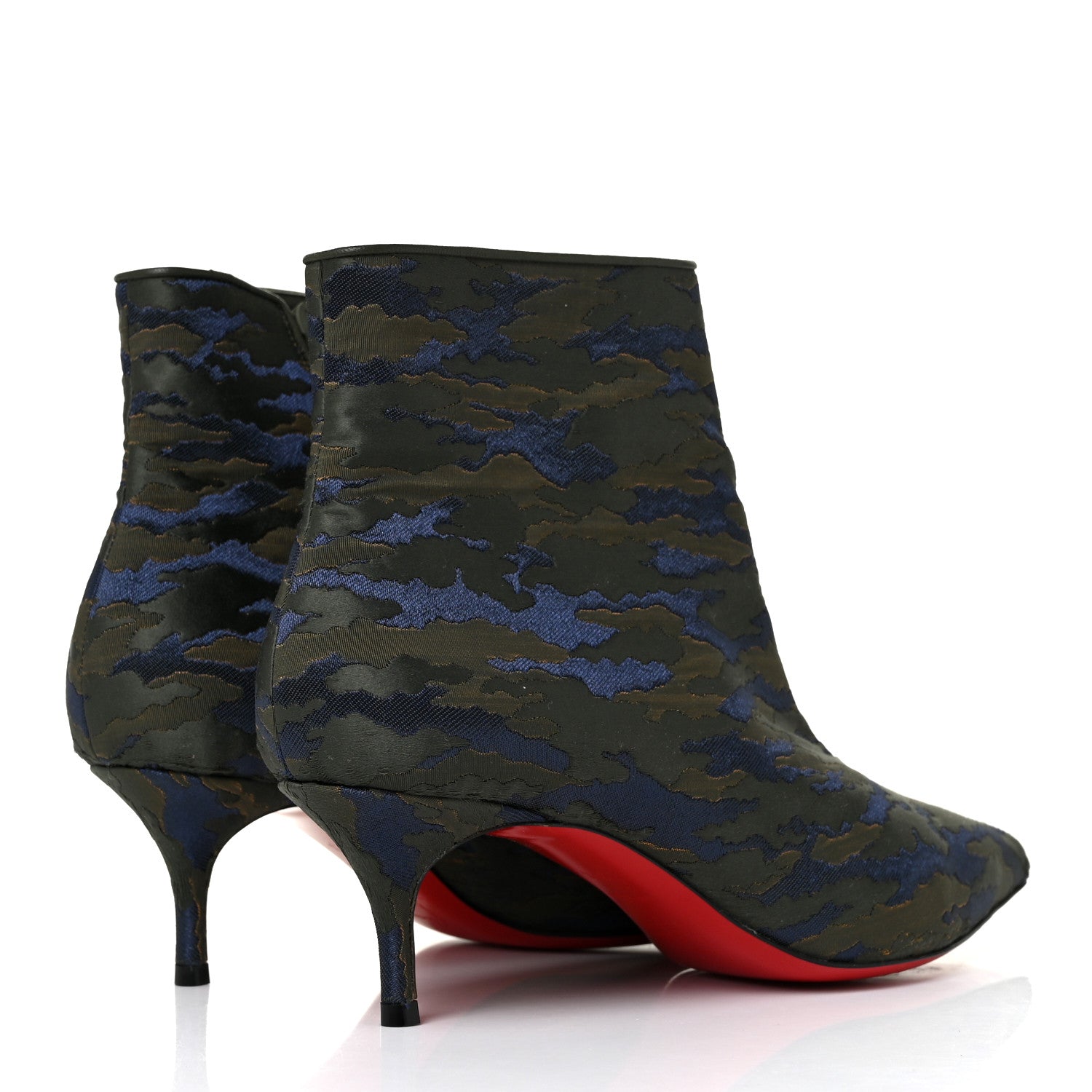 Christian Louboutin Jacquard Camoloubi So Kate Booty 55 Ankle Boots 37.5 Vosges 4 of 7