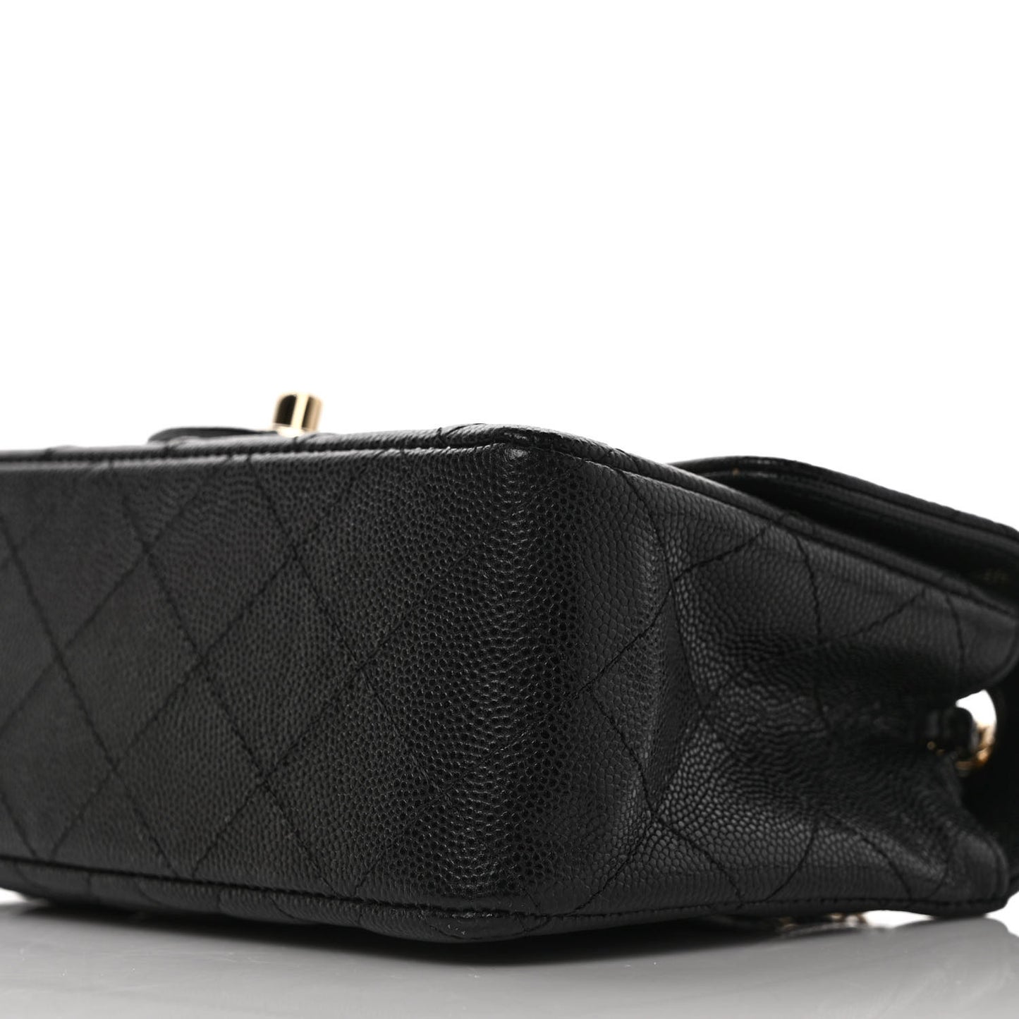 Caviar Quilted Mini Rectangular Flap Black