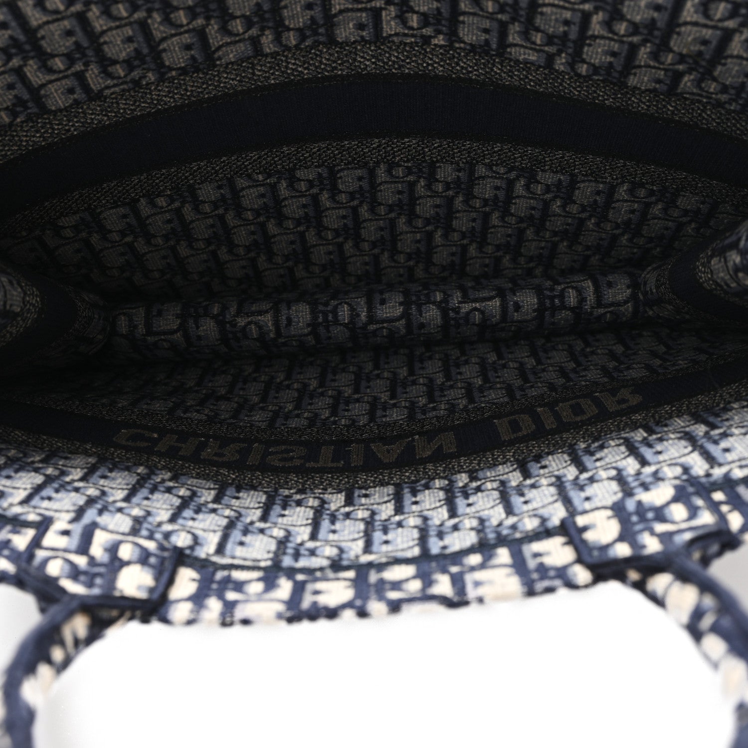 Christian Dior Oblique Large Book Tote Blue Multicolor 5 of 13