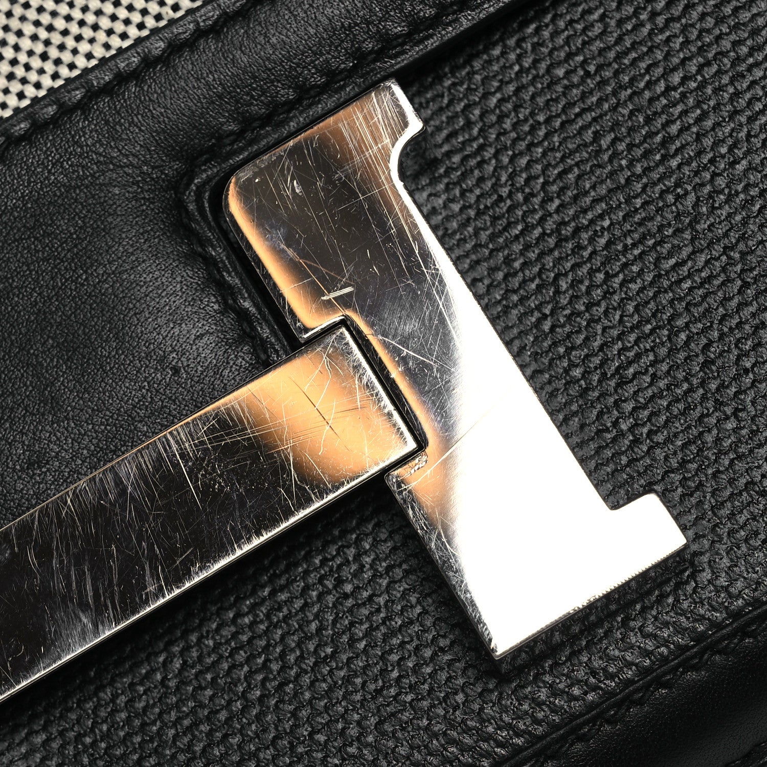 Hermes Swift Toile H Berline Constance 24 Black Ecru 11 of 13