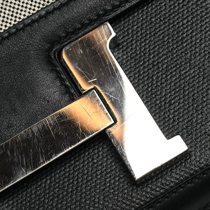 Hermes Swift Toile H Berline Constance 24 Black Ecru 11 of 13
