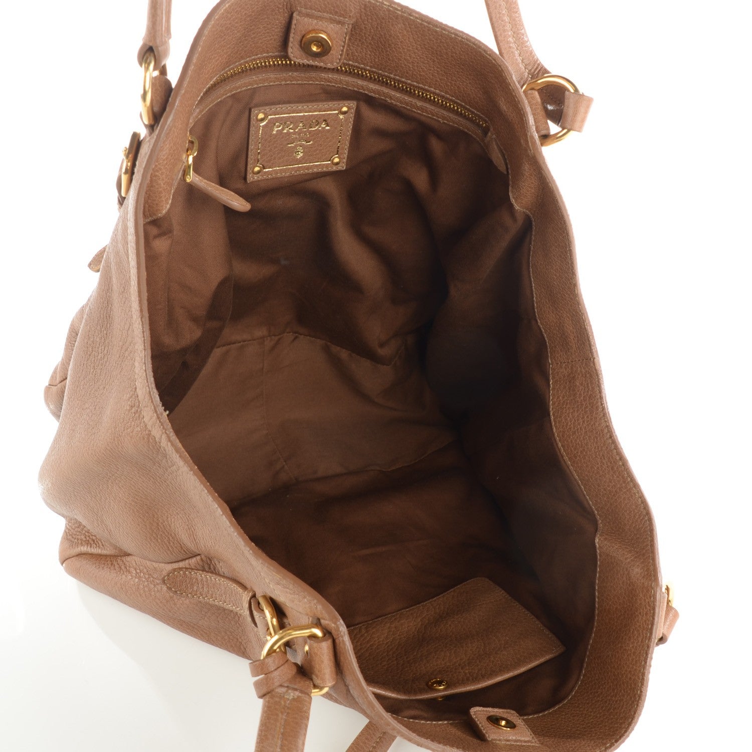 Prada Cervo Antik Tote Cammello 8 of 8