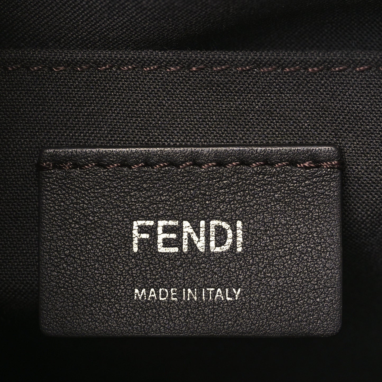 Vitello Dolce Bi-Color FF 1974 Embossed Mini By The Way Boston Bag Black Maya