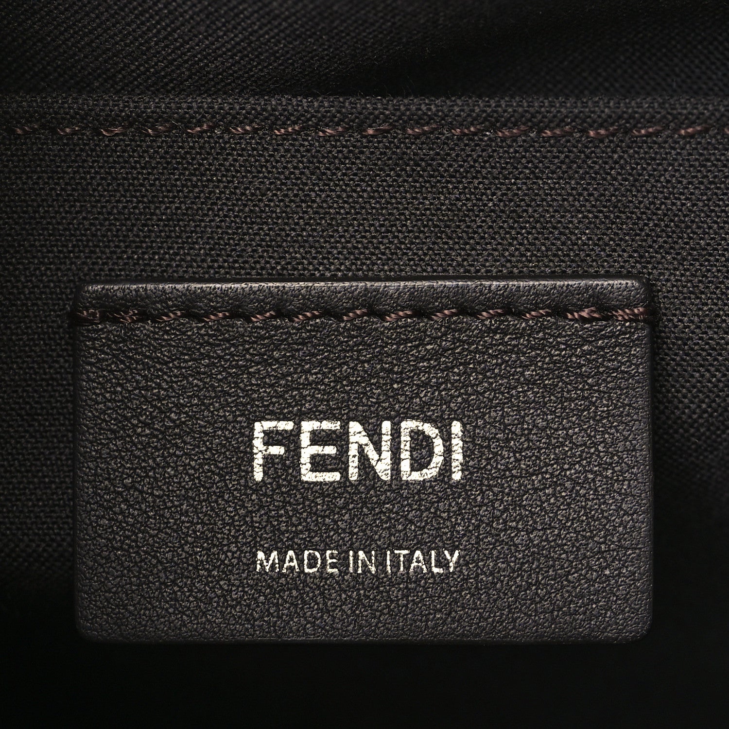 Fendi Vitello Dolce Bi-Color FF 1974 Embossed Mini By The Way Boston Bag Black Maya 6 of 10