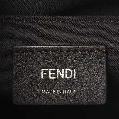 Fendi Vitello Dolce Bi-Color FF 1974 Embossed Mini By The Way Boston Bag Black Maya 6 of 10