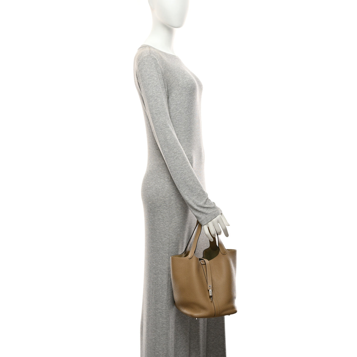 Hermes Taurillon Clemence Picotin Lock 22 MM Trench 2 of 10