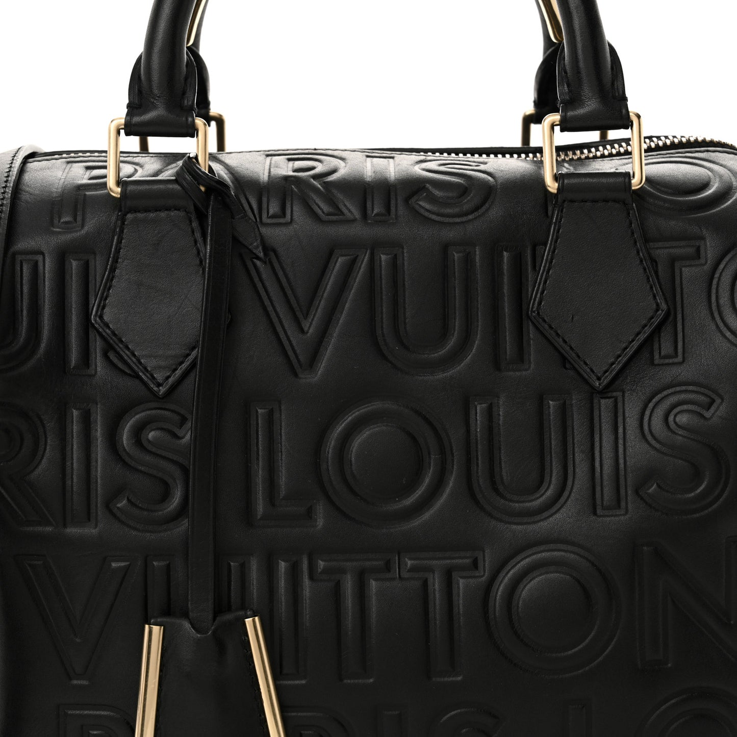 Calfskin Embossed Mini Cube Speedy Black