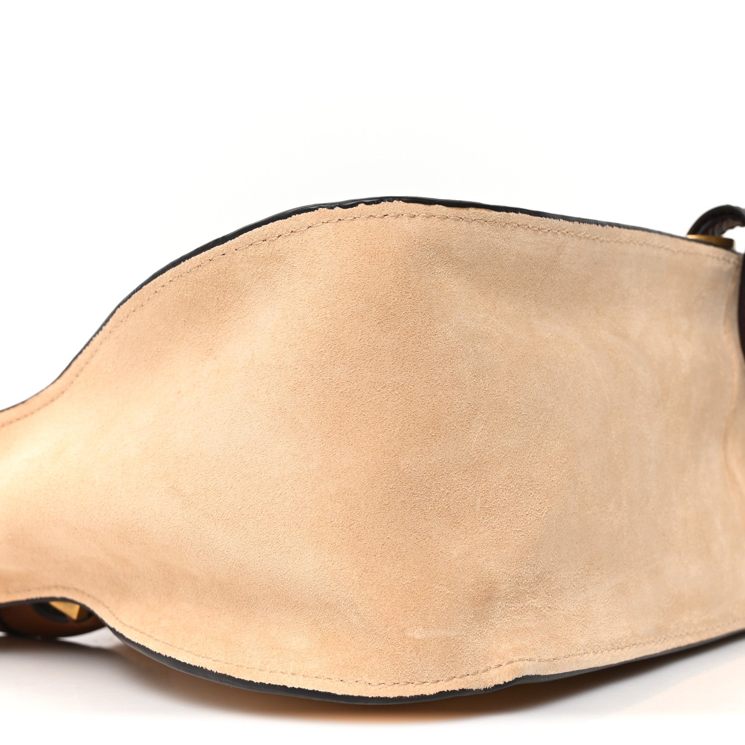 Chloe Suede Calfskin Braided Medium Marcie Double Carry Beige 9 of 10