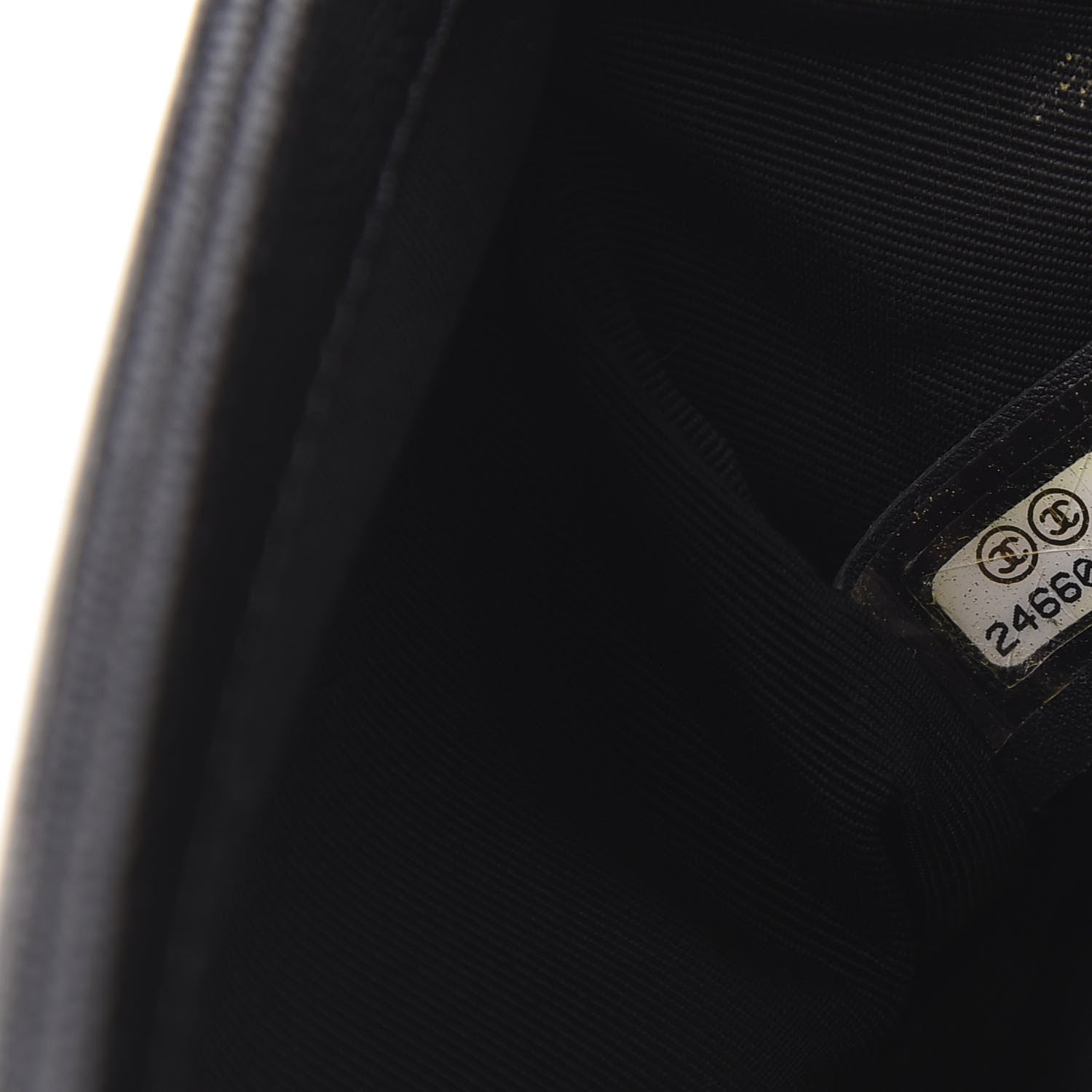 Chanel Caviar Chevron Quilted Medium Boy Flap Black 10 of 11