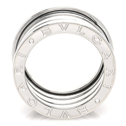 Bulgari 18K White Gold B.Zero1 Four-Band Ring 50 5.25 4 of 5