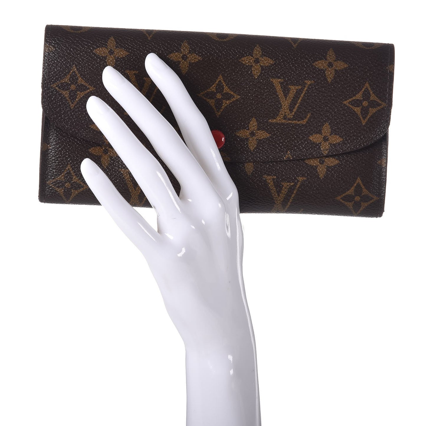 Monogram Emilie Wallet Red