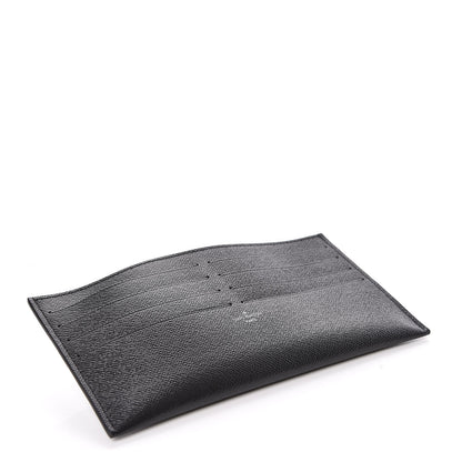 Louis Vuitton Calfskin Felicie Chain Wallet Card Holder Insert Black 4 of 6