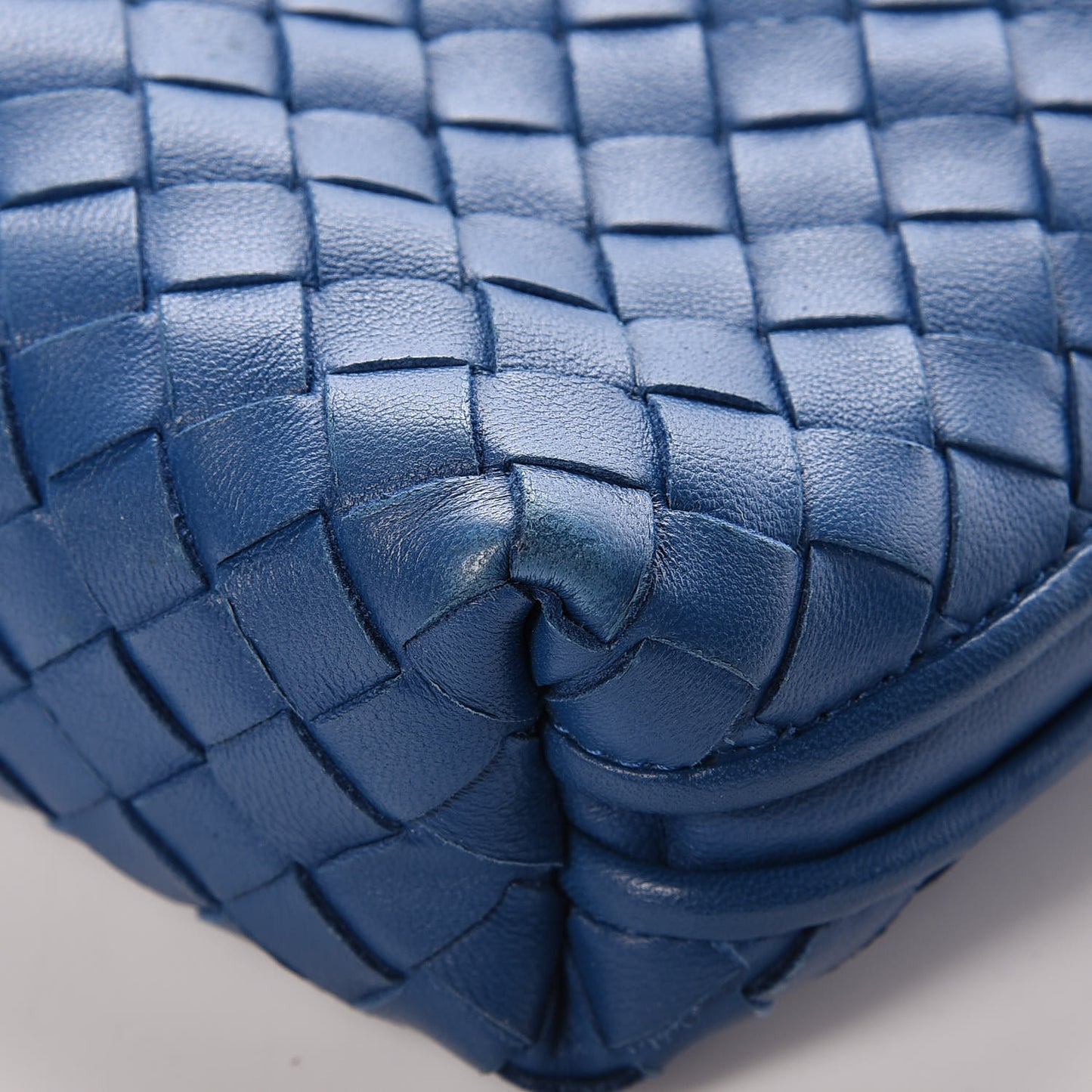Nappa Intrecciato Pillow Crossbody Messenger Bleuette
