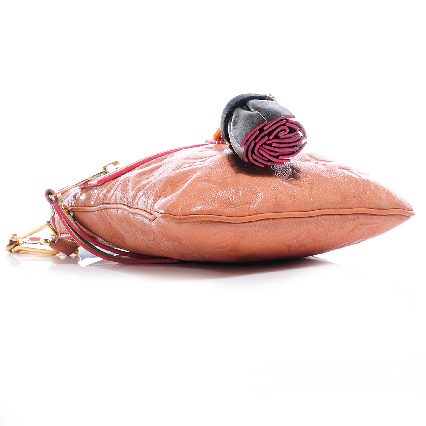 Monogram Leather Underground Flat Messenger Rose