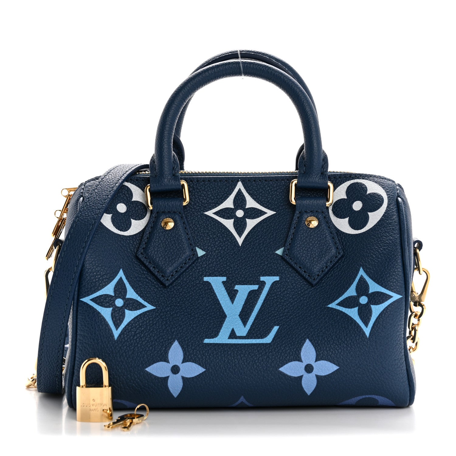 Louis Vuitton Empreinte Monogram Giant Speedy Bandouliere 20 Degrade Blue 3 of 11