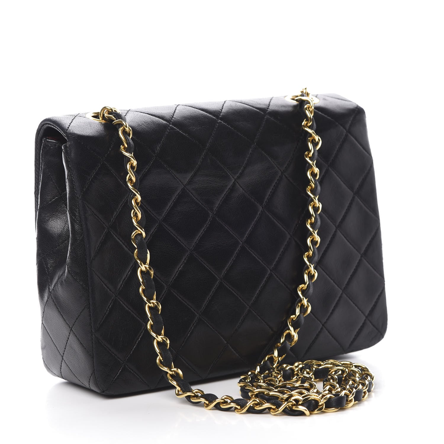 Chanel Lambskin Quilted Mini Square Flap Black 3 of 15