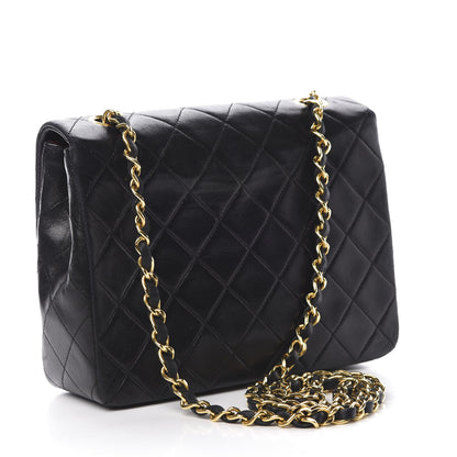 Chanel Lambskin Quilted Mini Square Flap Black 3 of 15