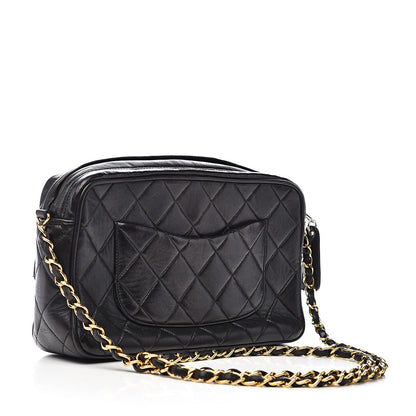 Chanel Lambskin Quilted Camera Case Black 3 of 11