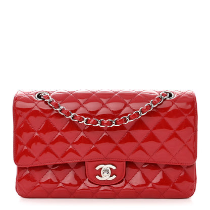 Chanel Patent Calfskin Quilted Medium Double Flap Red 1 of 20