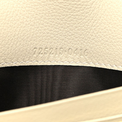Gucci Roxy Calfskin Blondie Continental Chain Wallet Mystic White 7 of 11