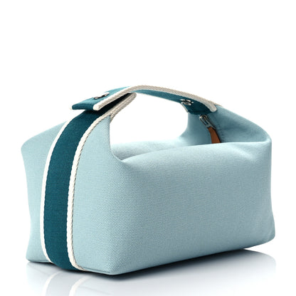 Hermes Canvas Small Bride-A-Brac Pouch Eucalyptus 3 of 9