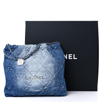 Chanel Denim Quilted Chanel 22 Blue 11 of 11