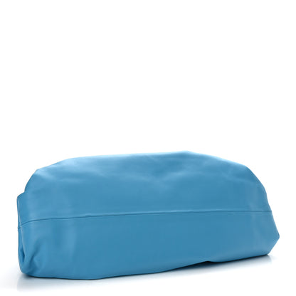 Bottega Veneta Smooth Butter Calf The Pouch Oversized Clutch Swimming Pool 4 of 11