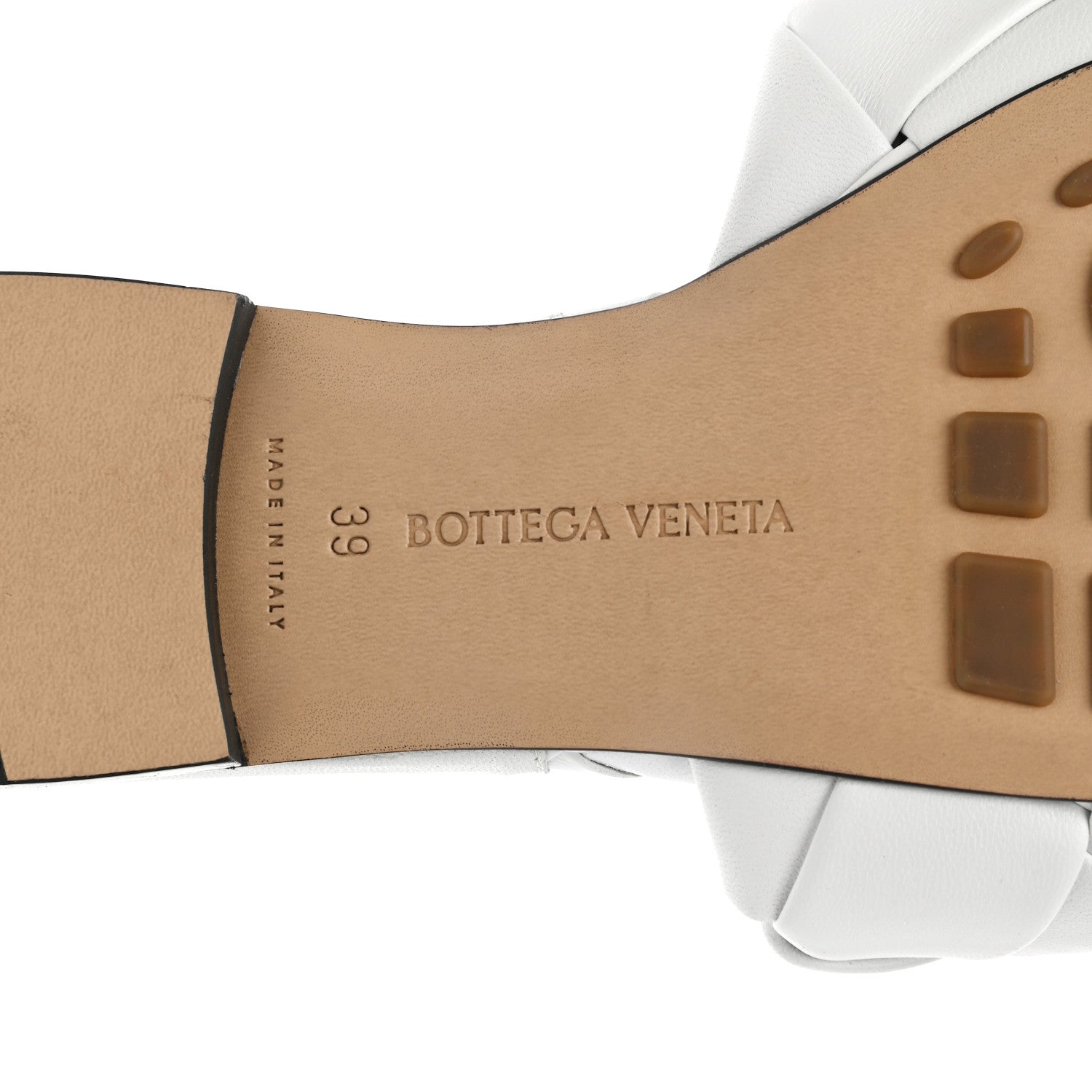 Bottega Veneta Nappa Maxi Intrecciato Lido Flat Sandals 39 Optic White 7 of 7