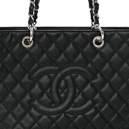 Chanel Caviar Quilted Grand Shopping Tote GST Black 8 of 15