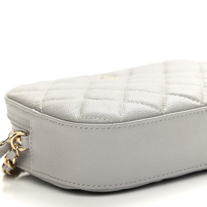 Chanel Caviar Quilted Camera Case Grey 9 of 11