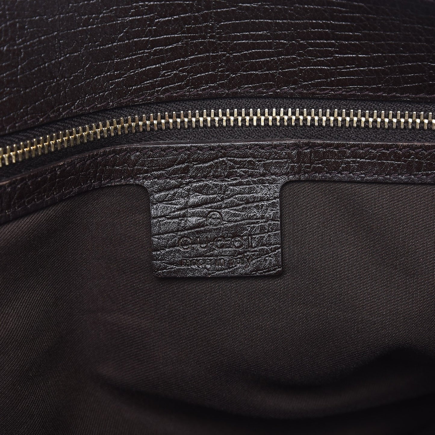 Monogram Large Horsebit Chain Hobo Dark Brown