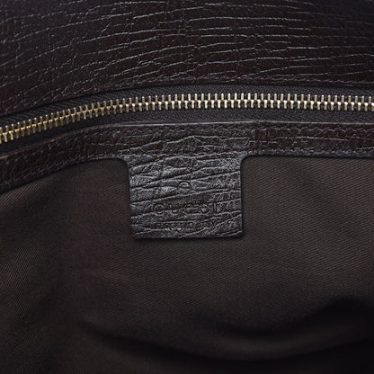 Gucci Monogram Large Horsebit Chain Hobo Dark Brown 6 of 12