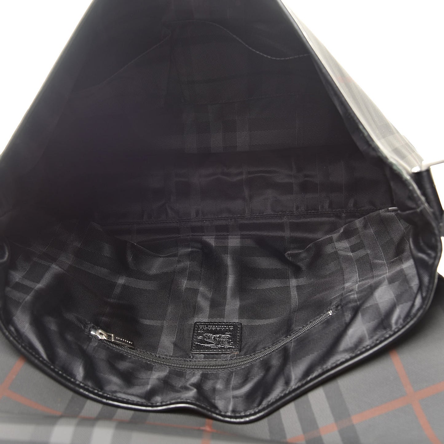 Nylon Smoked Check Messenger Bag