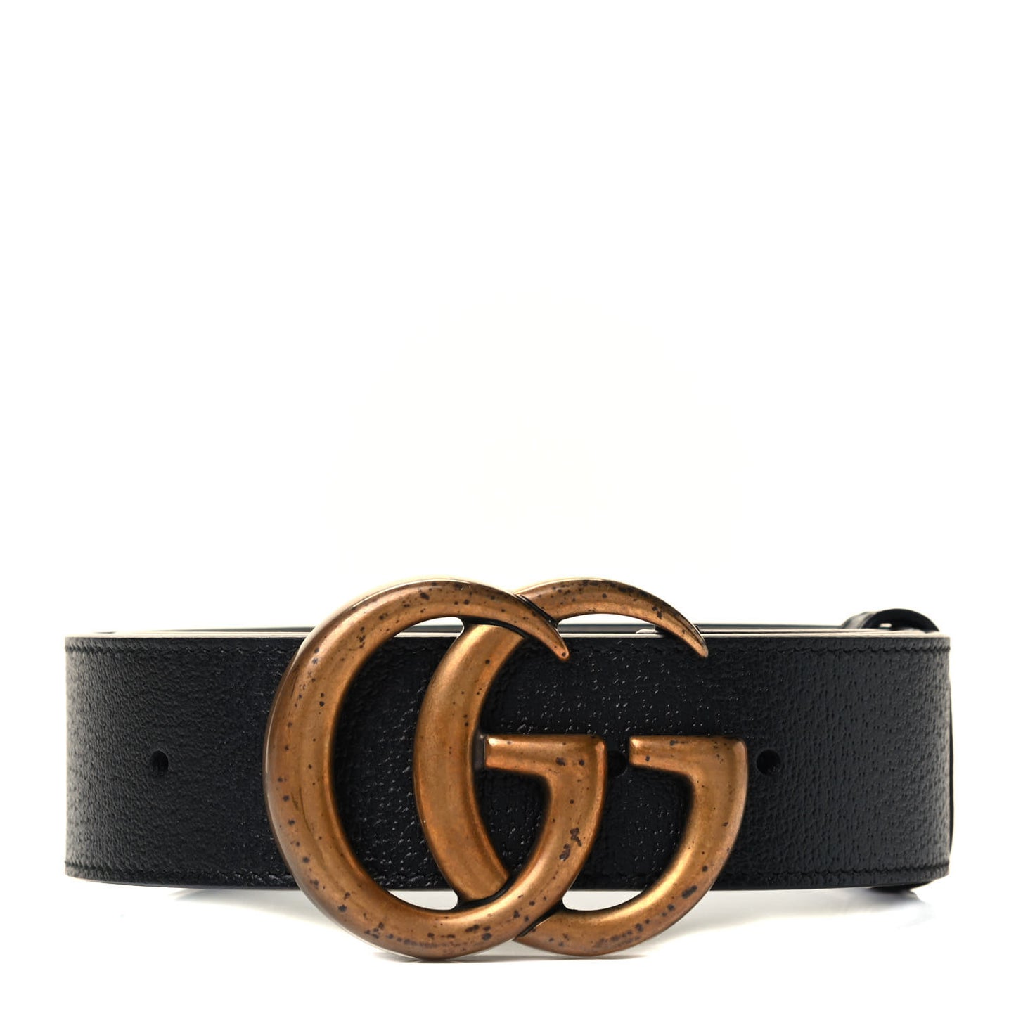 Textured Calfskin Double G 40mm Belt 85 34 Black