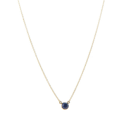 Tiffany 18K Yellow Gold Lapis Lazuli Elsa Peretti Color By The Yard Pendant Necklace 1 of 6