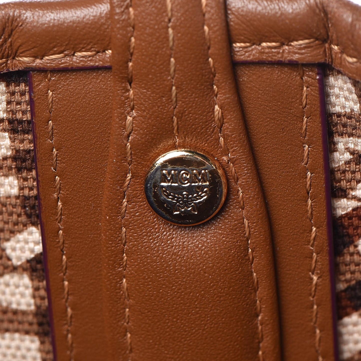 Visetos Medium Liz Reversible Shopper Tote Cognac