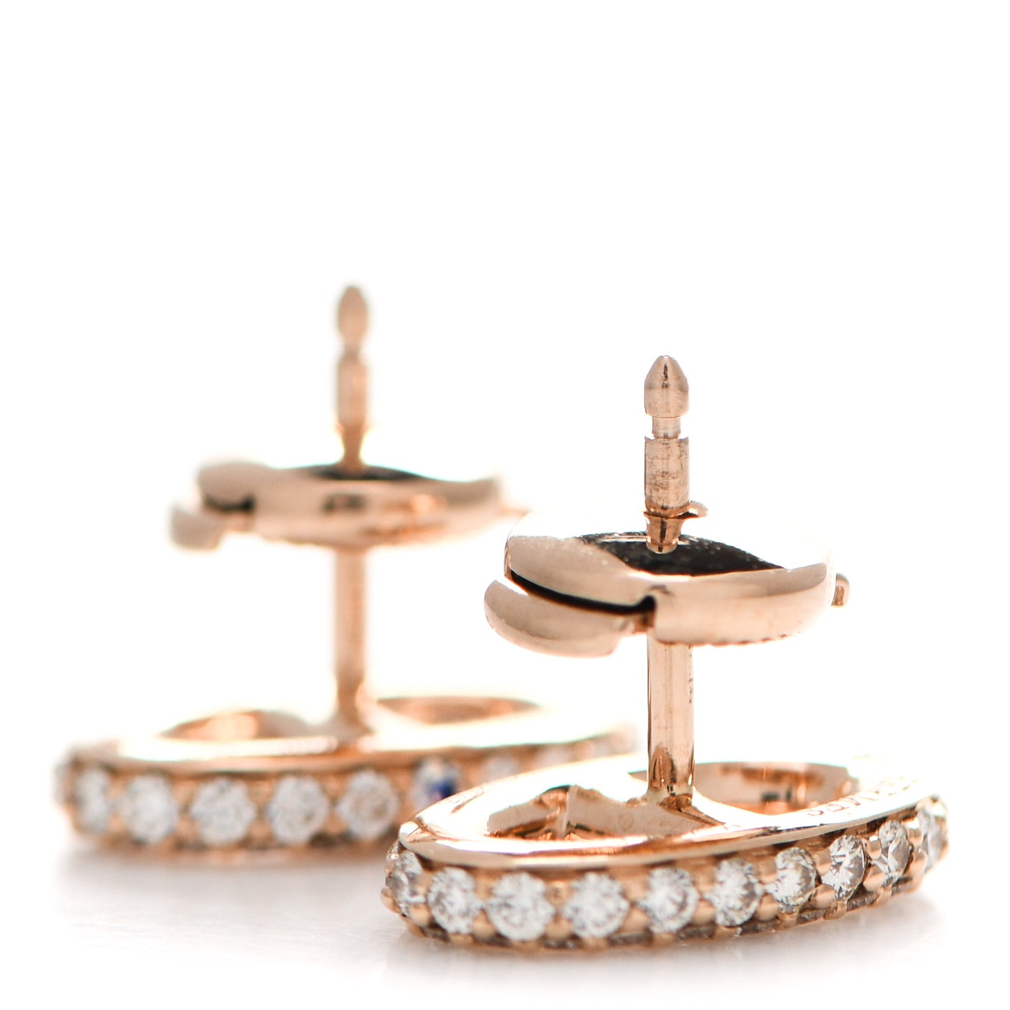 18K Rose Gold Diamond New Farandole Earrings