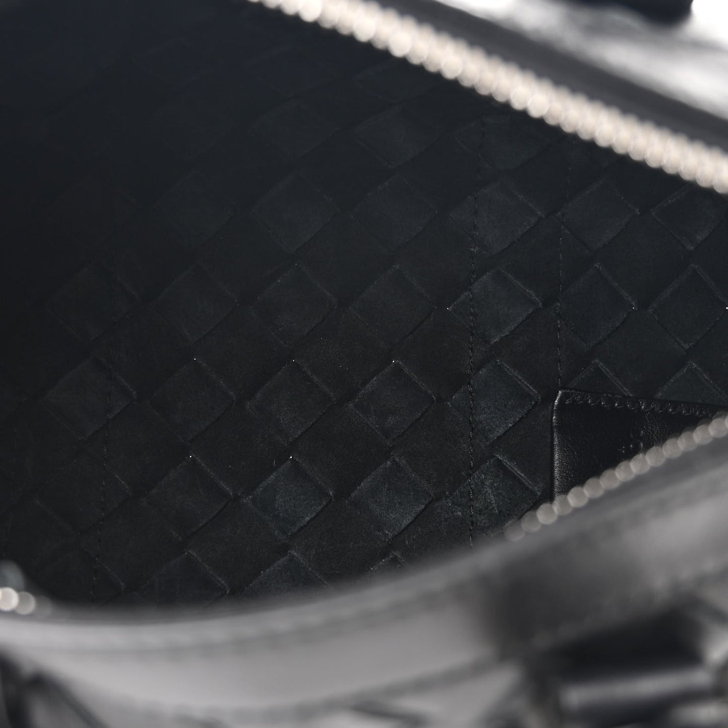 Nappa Intrecciato Mini Duffle Bag Black