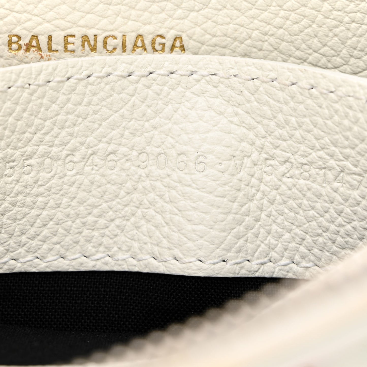 Grained Calfskin Logo XXS Ville Top Handle Bag White Fluo Pink