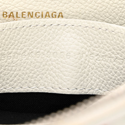 Balenciaga Grained Calfskin Logo XXS Ville Top Handle Bag White Fluo Pink 8 of 14