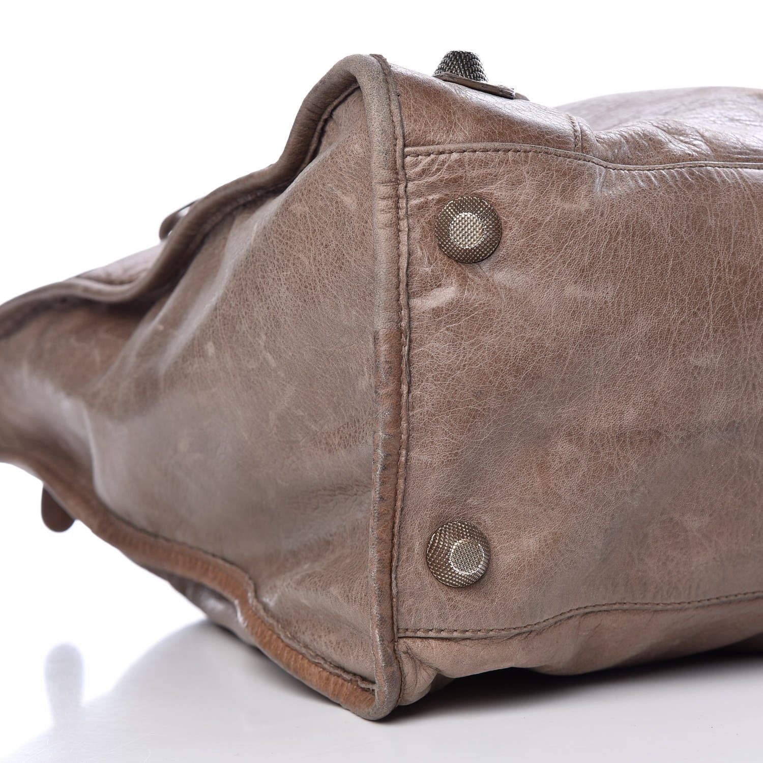 Balenciaga Agneau Giant 21 Silver Hardware Weekender Noix 8 of 15