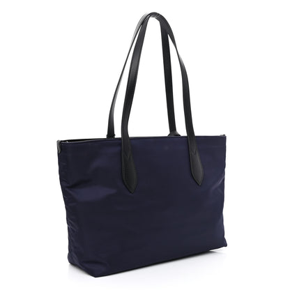 Burberry Nylon Logo Small Ardwell Tote Navy 3 of 13