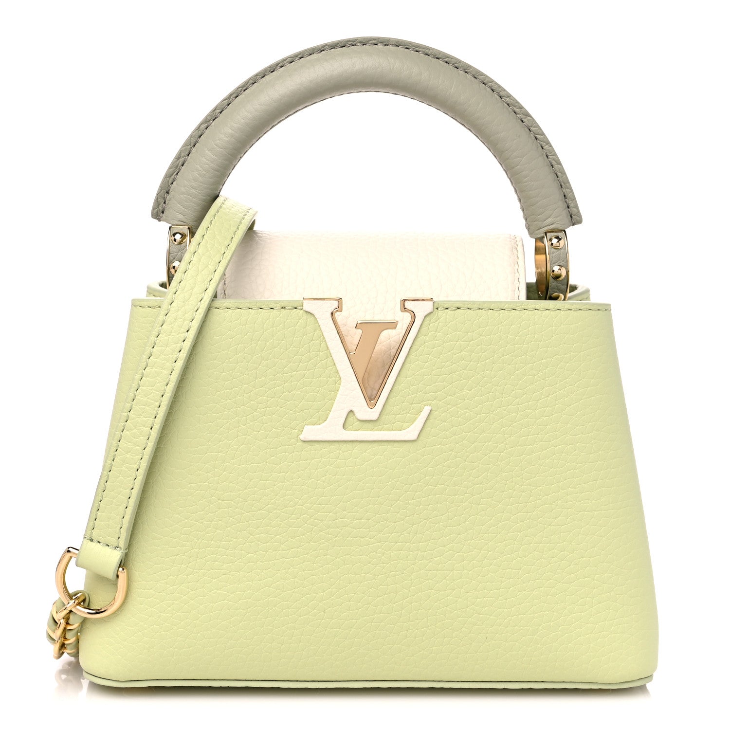 Louis Vuitton Taurillon Mini Capucines Vert Noto Green Milky White Vert Asnieres Green 1 of 8