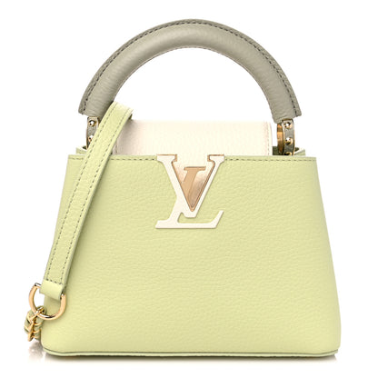 Louis Vuitton Taurillon Mini Capucines Vert Noto Green Milky White Vert Asnieres Green 1 of 8
