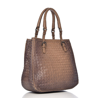 Bottega Veneta Nappa Intrecciato Ombre Shoulder Bag Camel 3 of 12